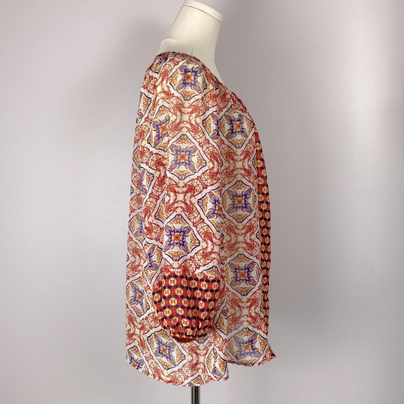 Anthropologie Multicolor Boho Blouse - Picture 4 of 9